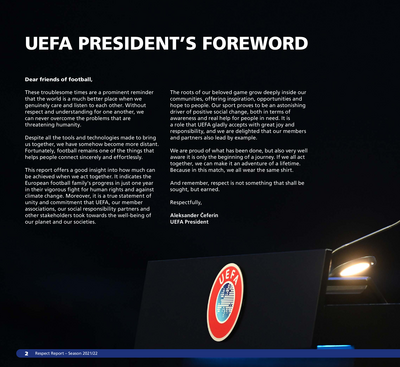 UEFA Respect Report 2021-22